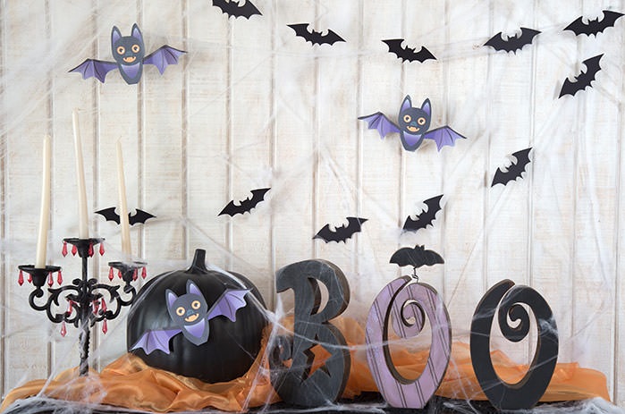 Halloween dekoráció: denevérek