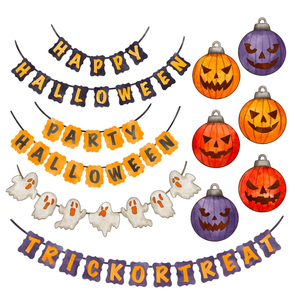 Halloween dekoráció: Girland